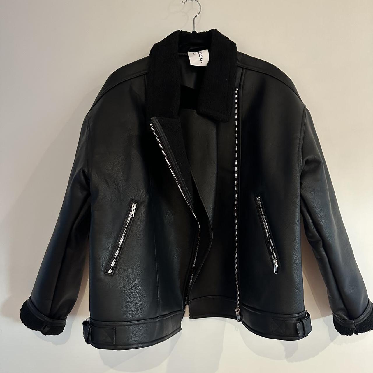 COLLUSION Unisex Ultimate Oversized Aviator Jacket Depop