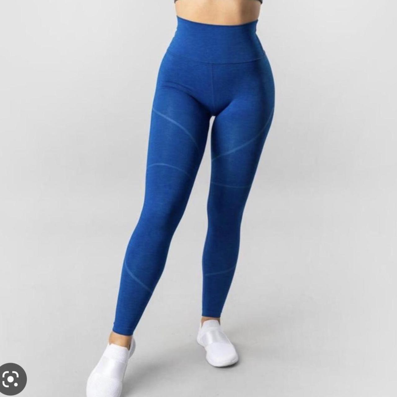Alphalete OG revival leggings Sonic blue Size... Depop