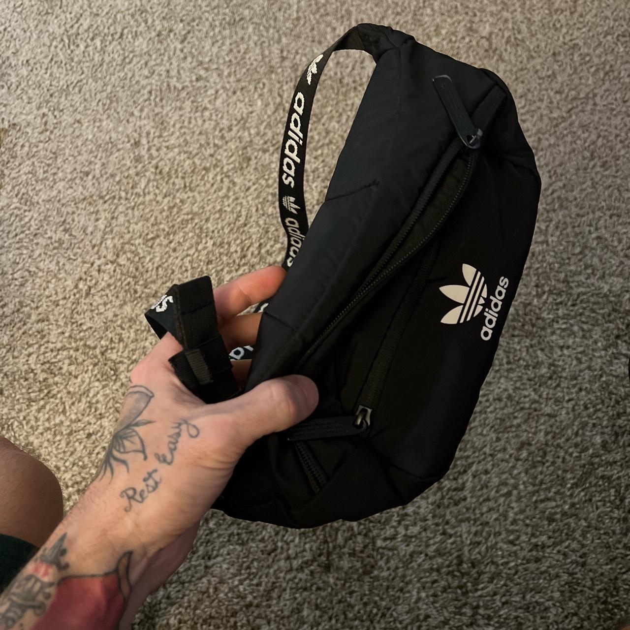 Adidas Men's Black and White Bag Depop