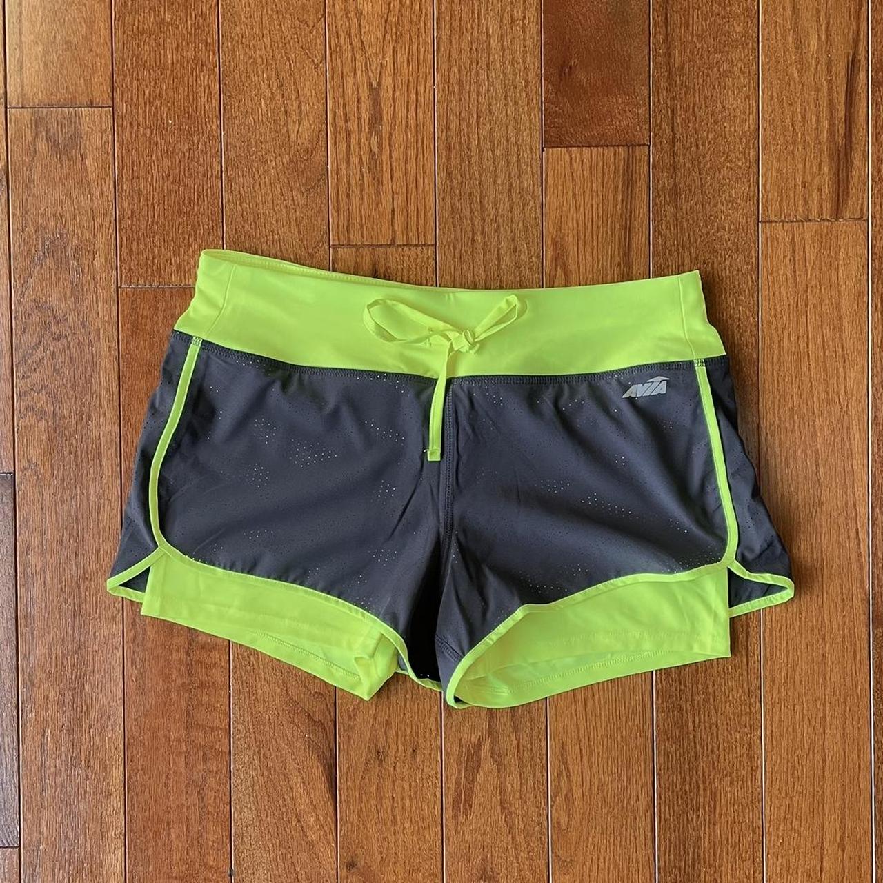 Biker Shorts Avia Shorts With Liner Avia Gray Running Shorts With