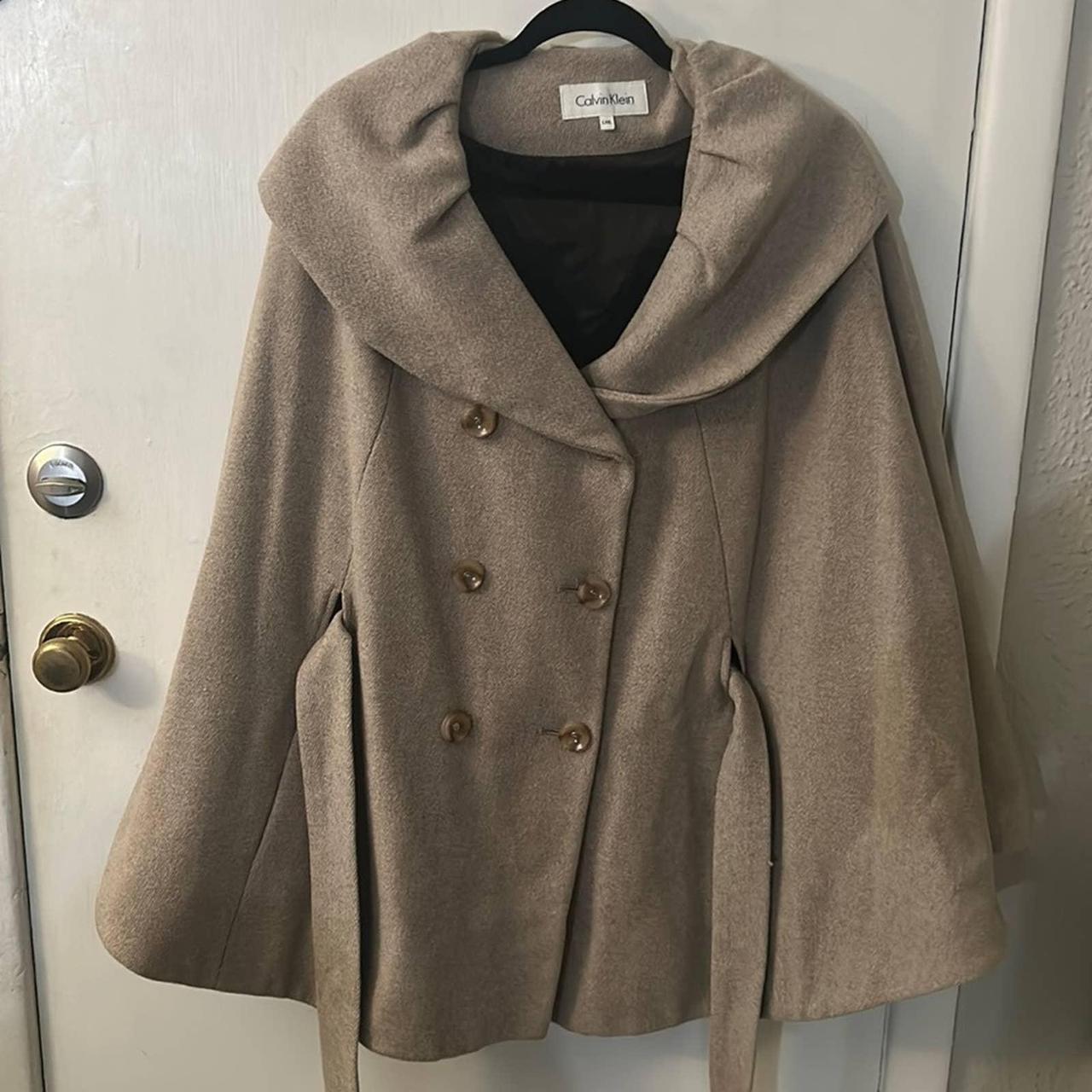 Calvin klein hot sale tan coat