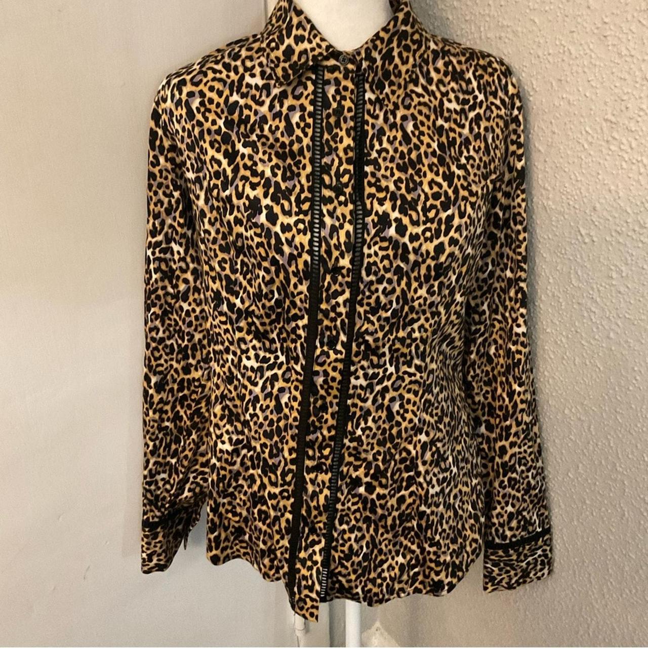 Cheetah print dress shirt best sale