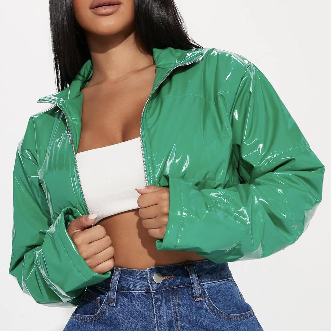 Fashion nova shop green jacket