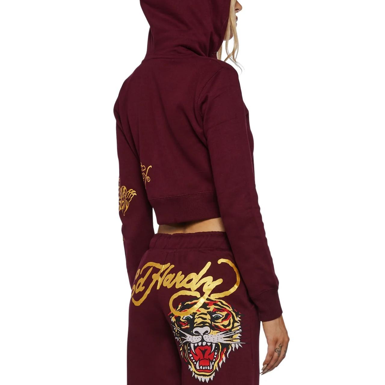 Brand New Ed Hardy Retro Tiger Hoodie From Dolls Depop