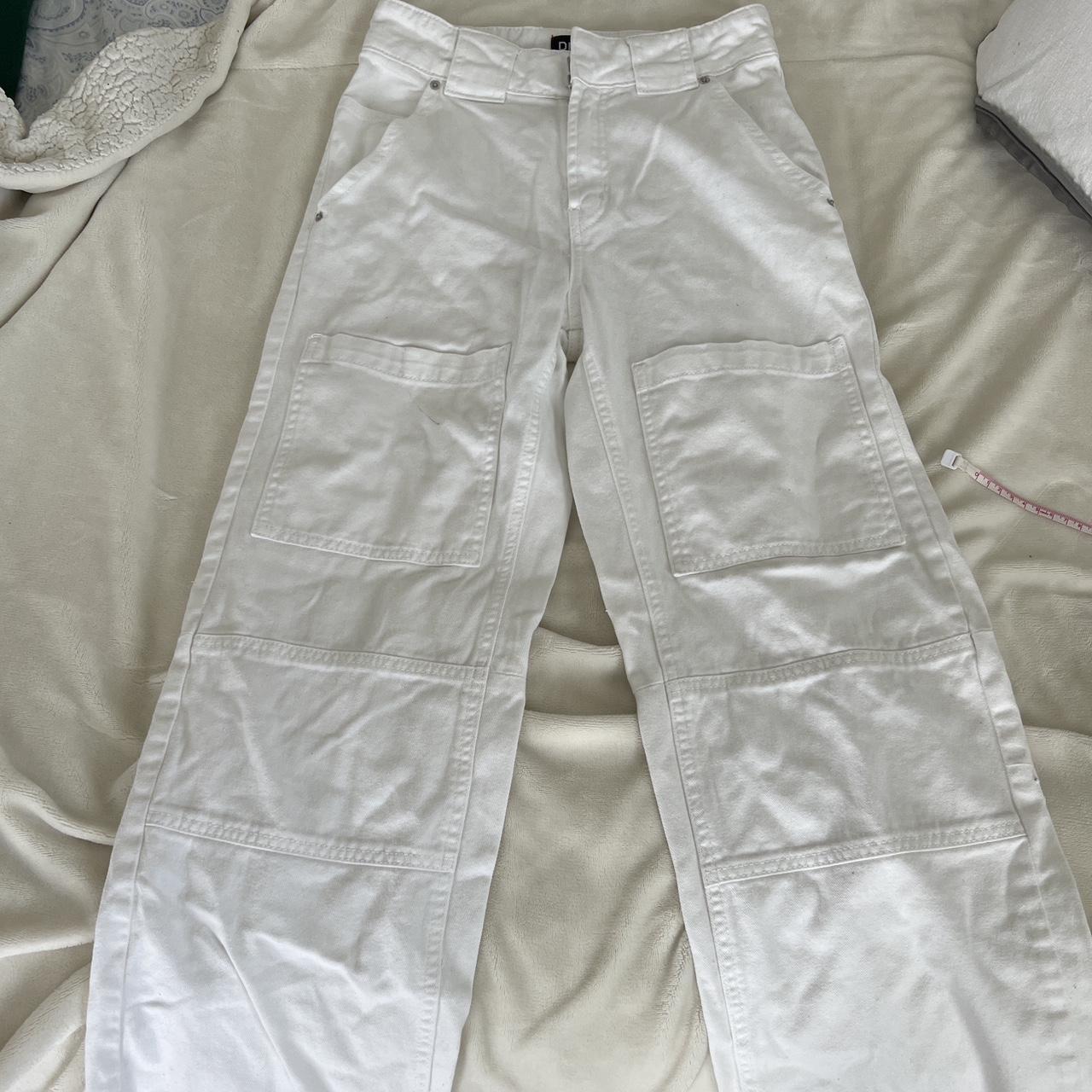 BDG Women's White Trousers | Depop