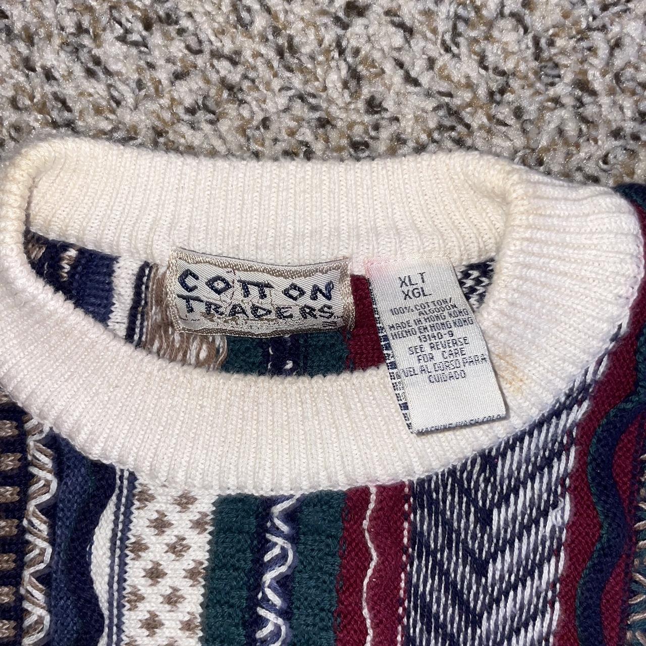 Cotton Traders Vintage 3D Texture Woven Knit Coogi... - Depop