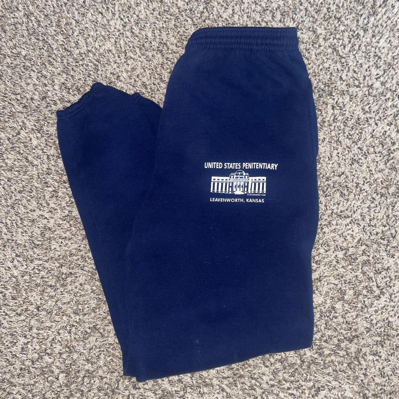 Vintage United States Penitentiary Sweatpants Size… - Depop