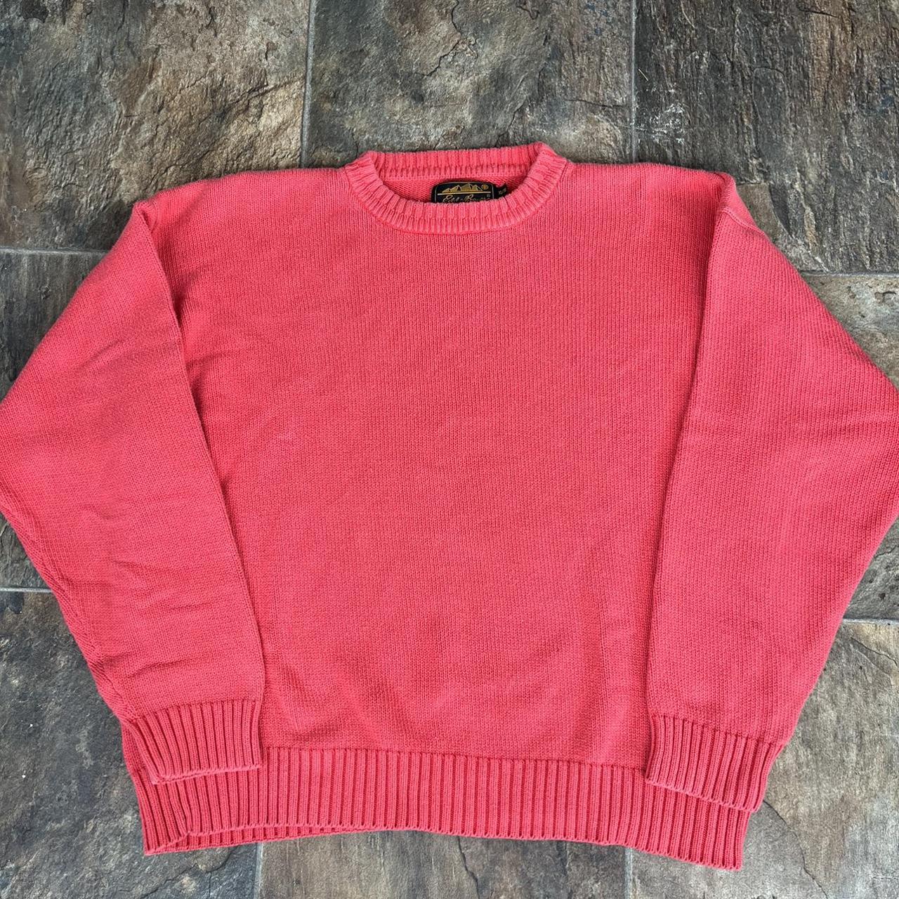 Eddie Bauer Men's Pink Jumper Depop