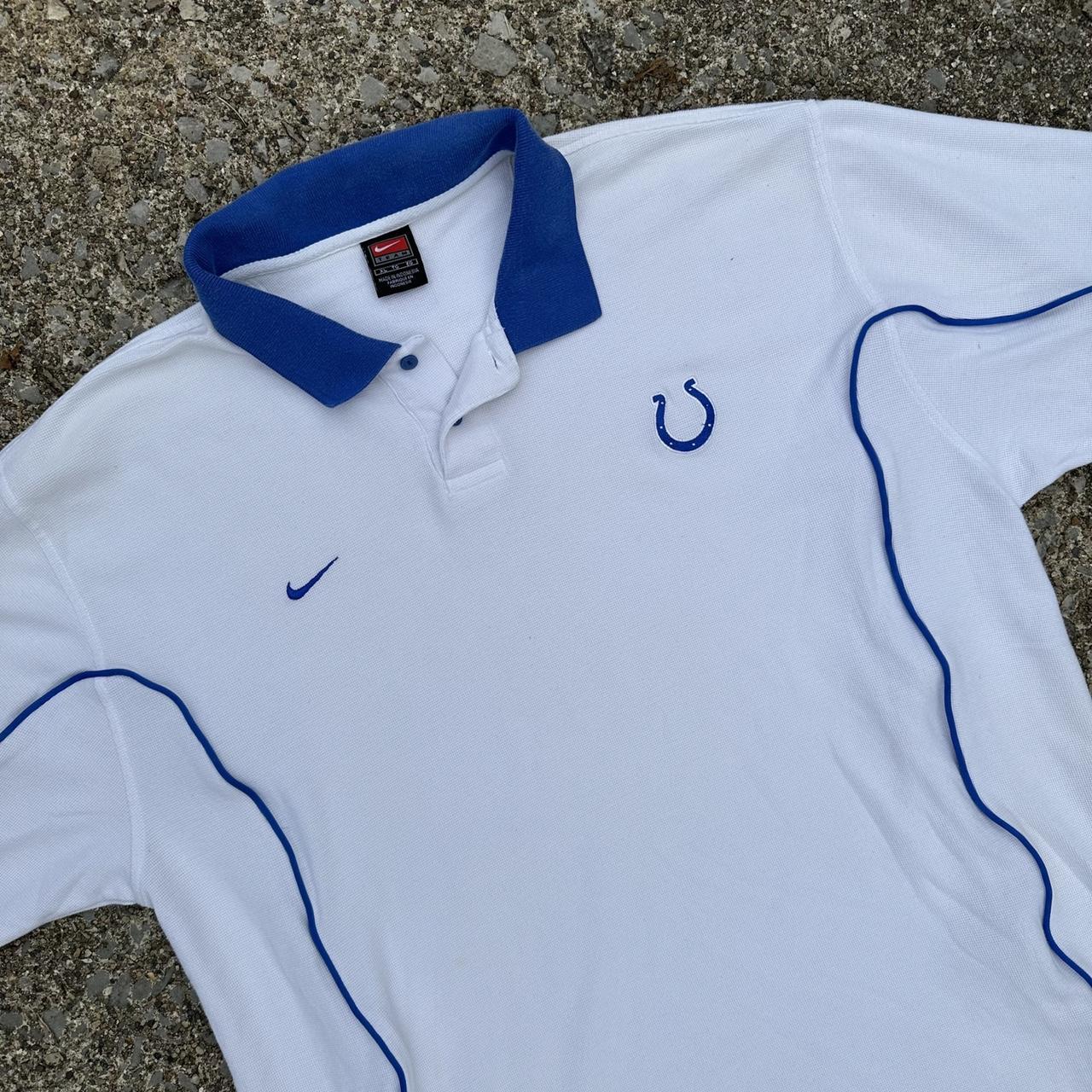 Nike Indianapolis Colts Polo Shirt,Size L This is - Depop