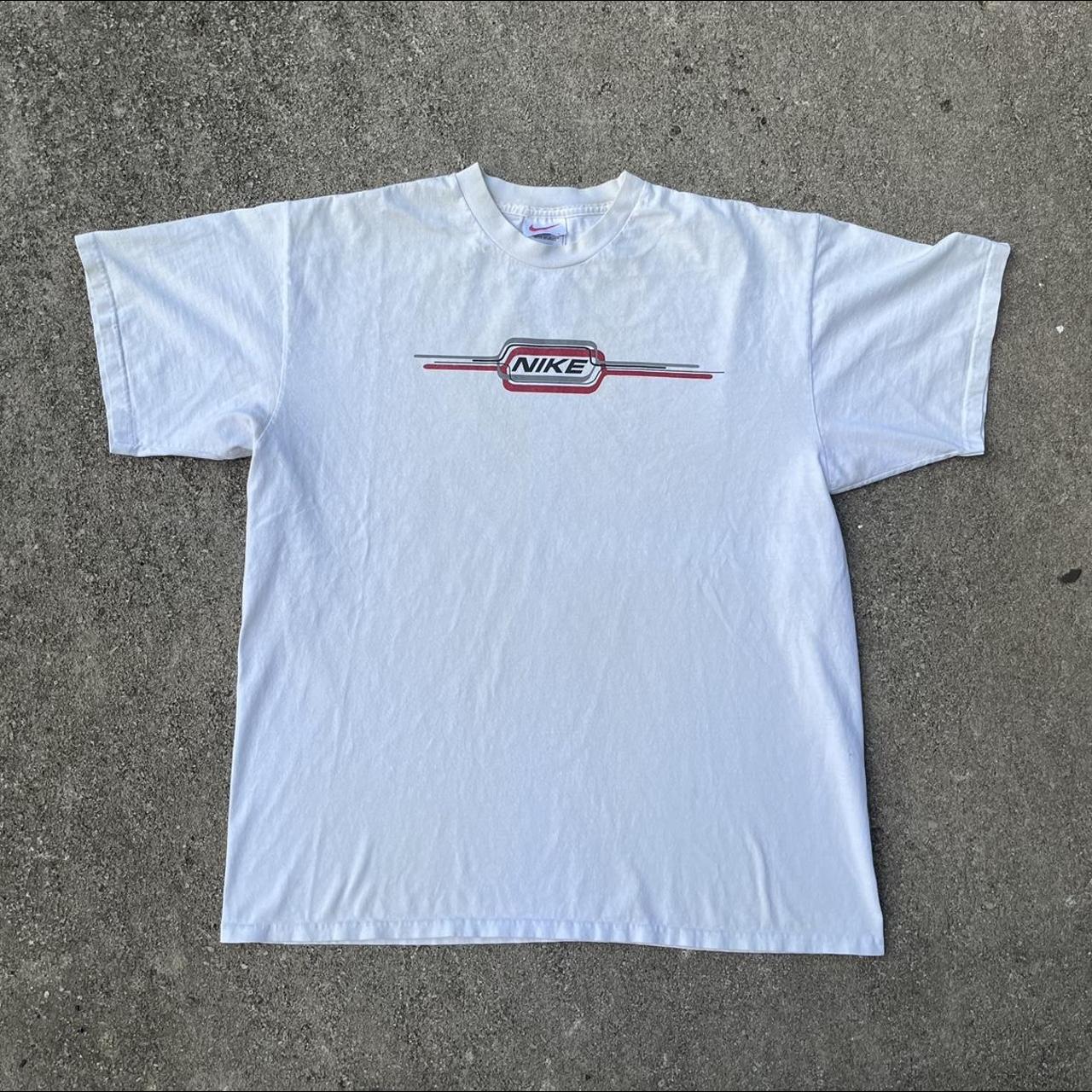 nike shirt red and white