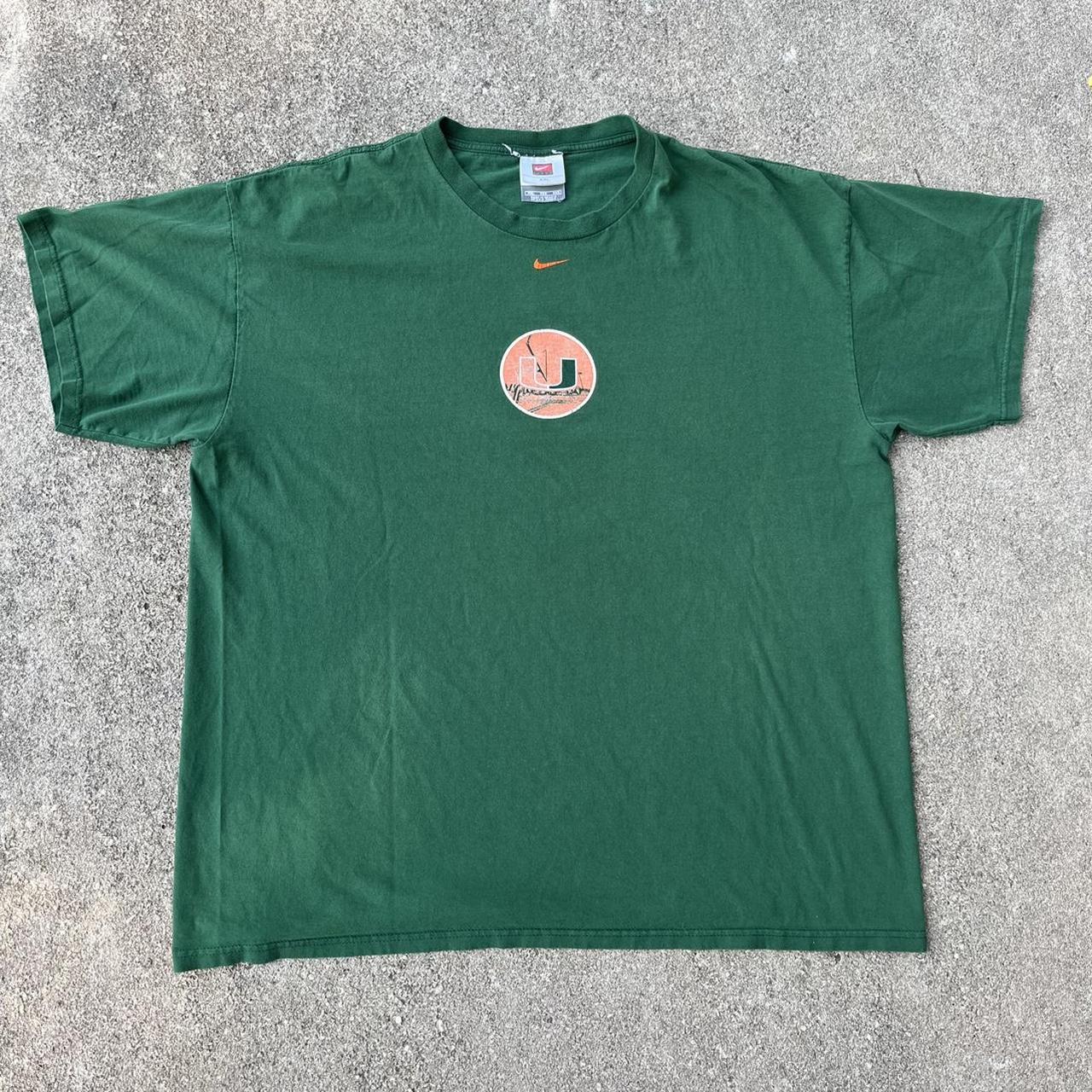 Vintage Nike Mens Miami University Hurricanes Center... - Depop