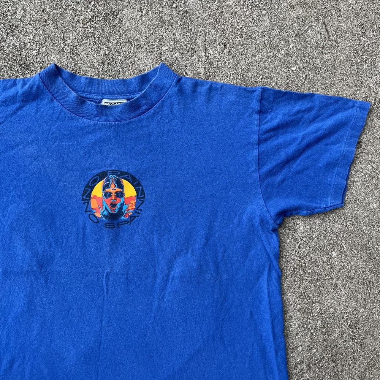 Vintage Mens Speedo No Pain No Spain Blue Tshirt... - Depop