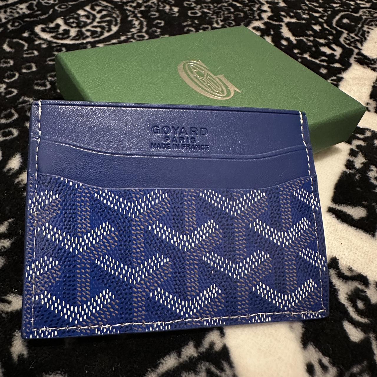 Blue goyard wallet/ card holder great condition - Depop