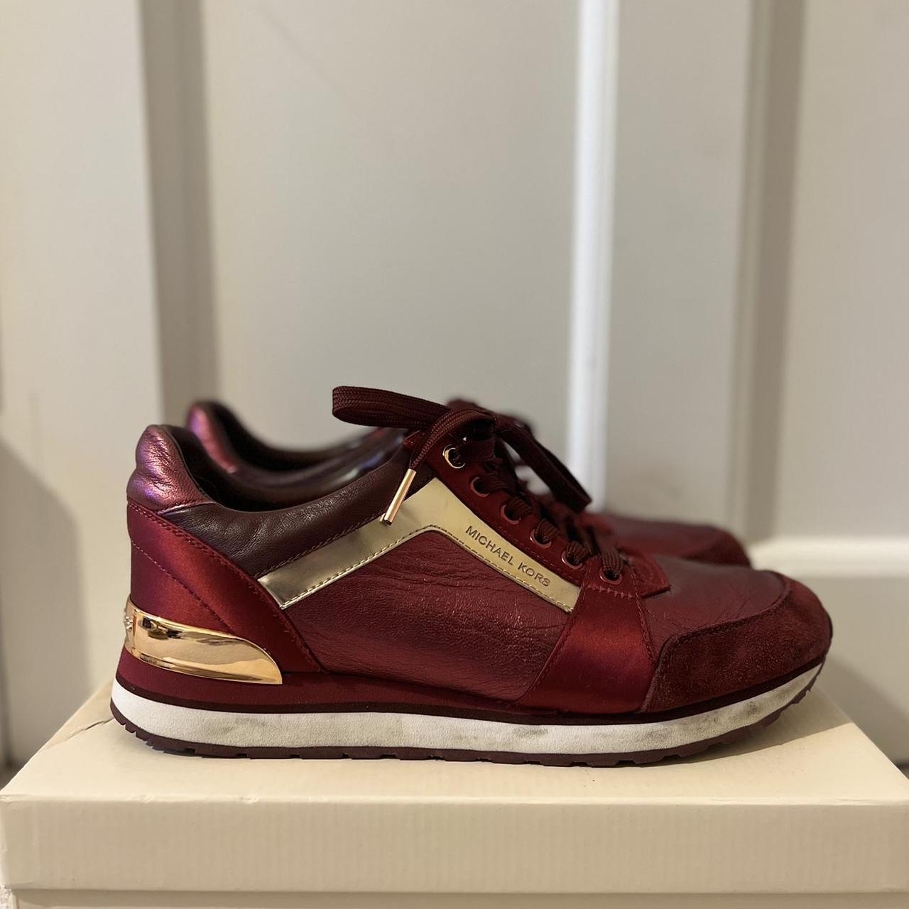 Michael kors store burgundy trainers