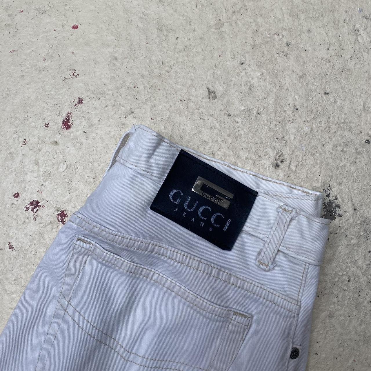 Gucci Men's White Jeans | Depop