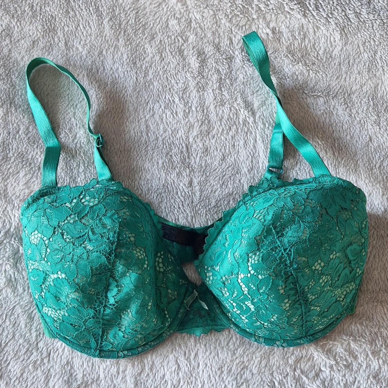 Ann Summers Women's Green Bra Depop
