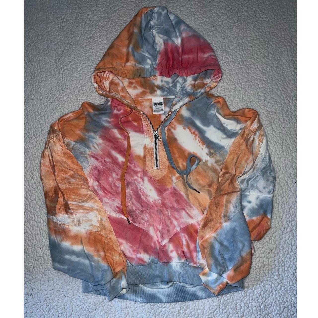 Victoria's Secret PINK tie dye orange and pink - Depop