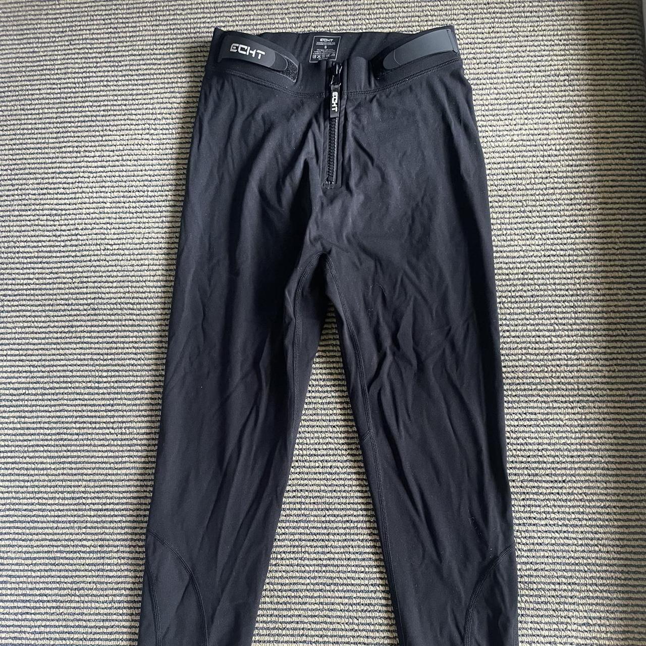 Black Echt scrunch bum leggings Size S - Depop