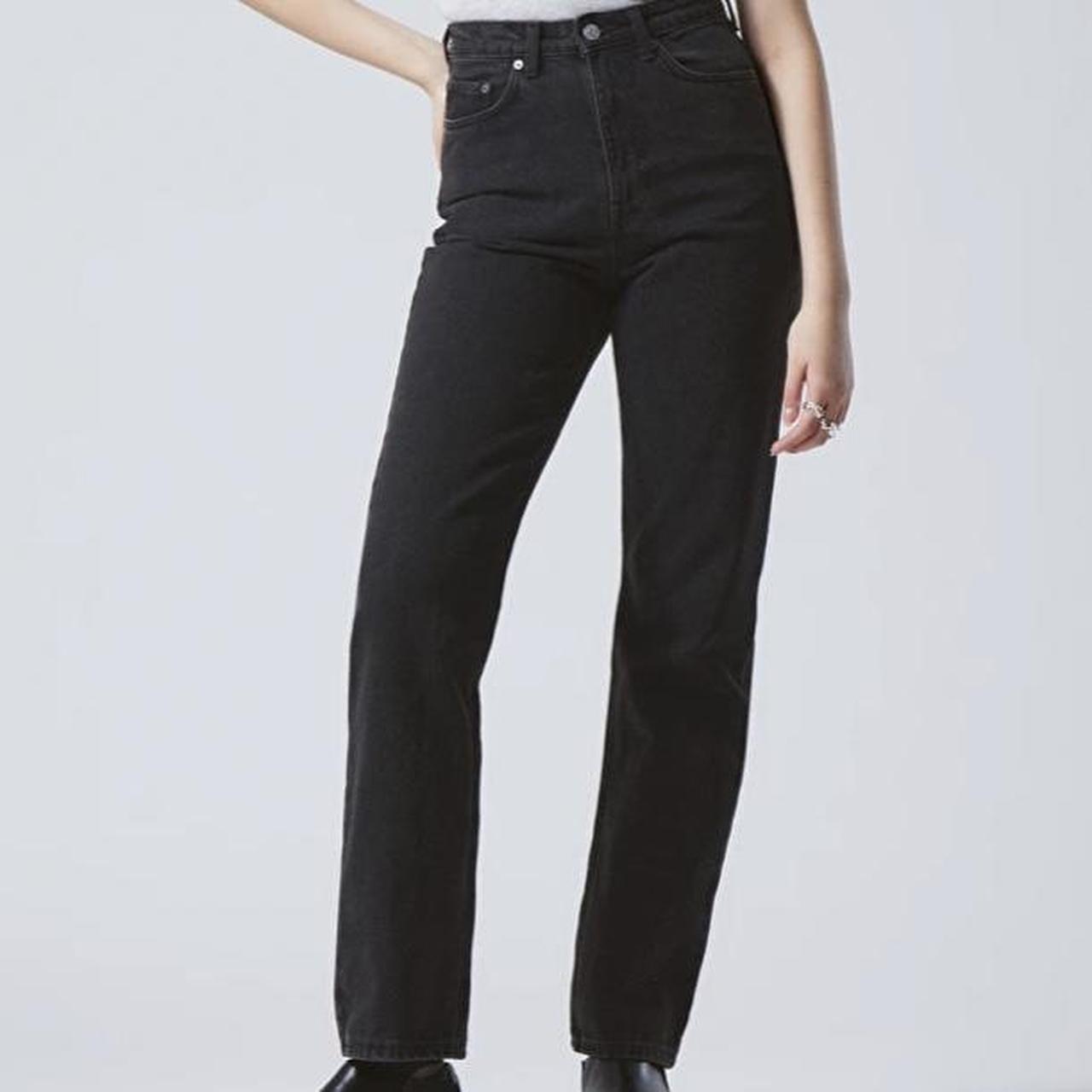 Weekday rowe high waisted straight leg jeans Good... - Depop