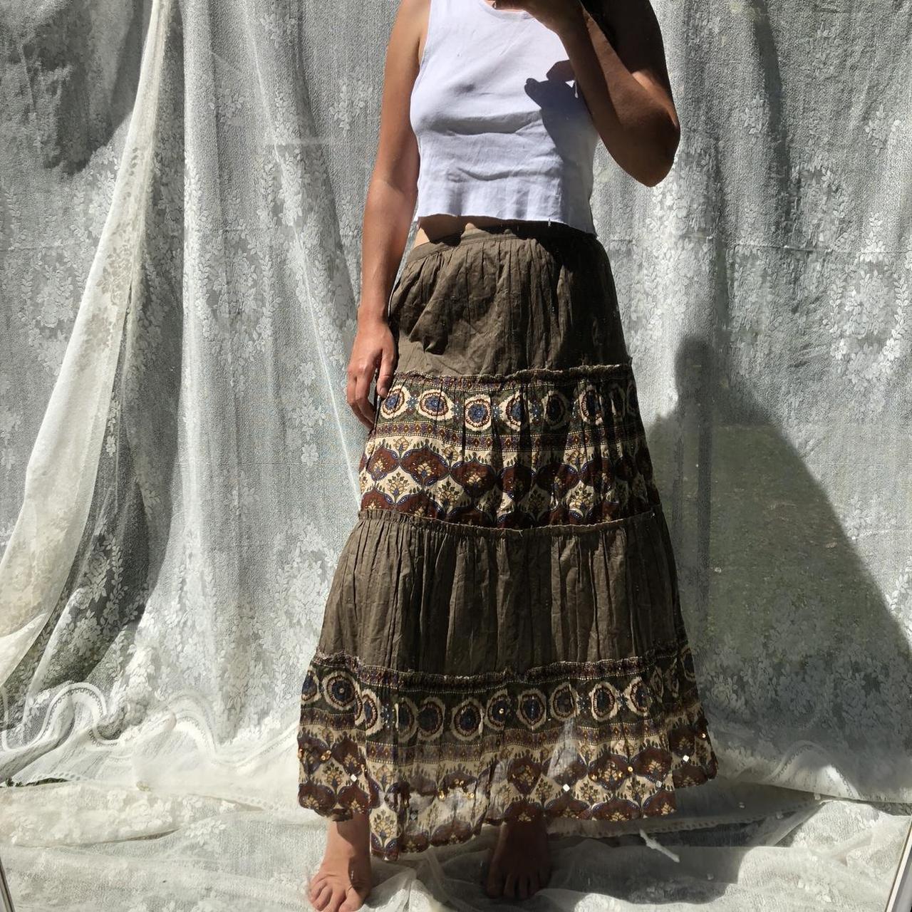 Pretty boho maxi skirt from Cross Roads possible... Depop