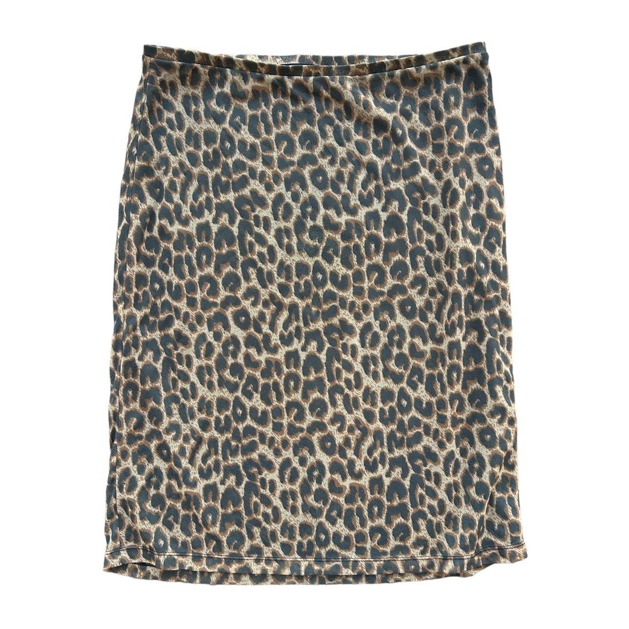 Leopard print 2024 midi skirt vintage