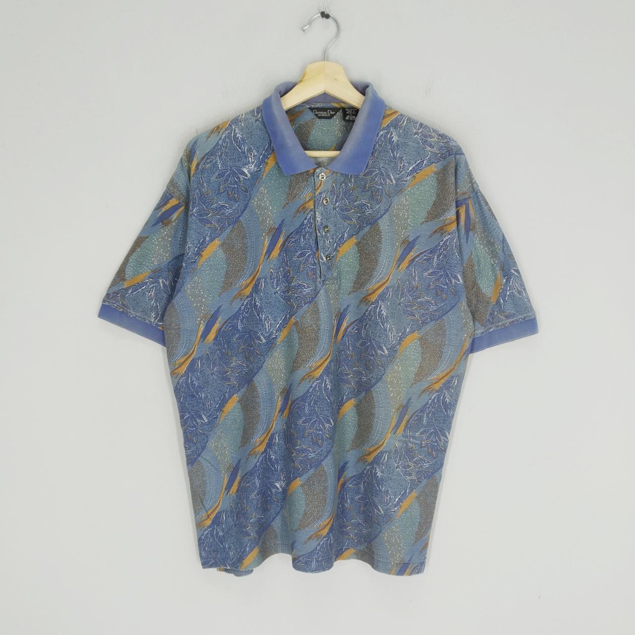 Vintage Christian Dior Sport Mens Large Polo Shirt Peach