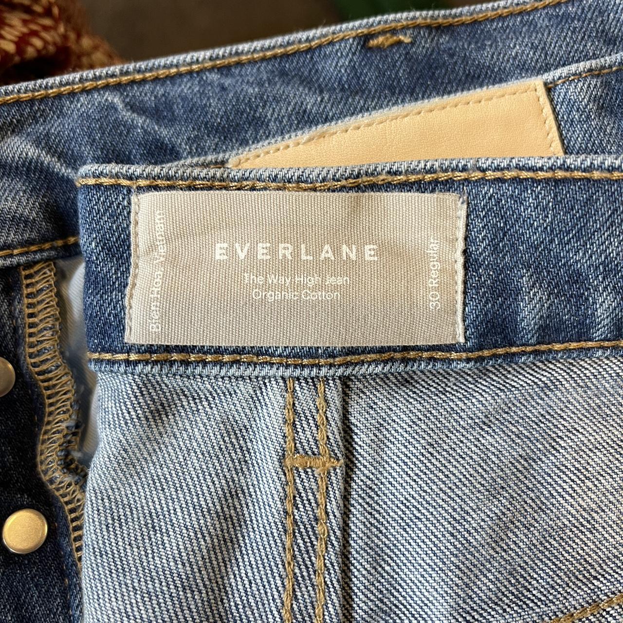 Everlane Women's Blue and Navy Jeans | Depop