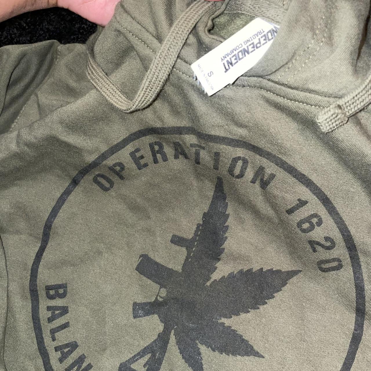 Army Green Steeler Hoodie - Depop