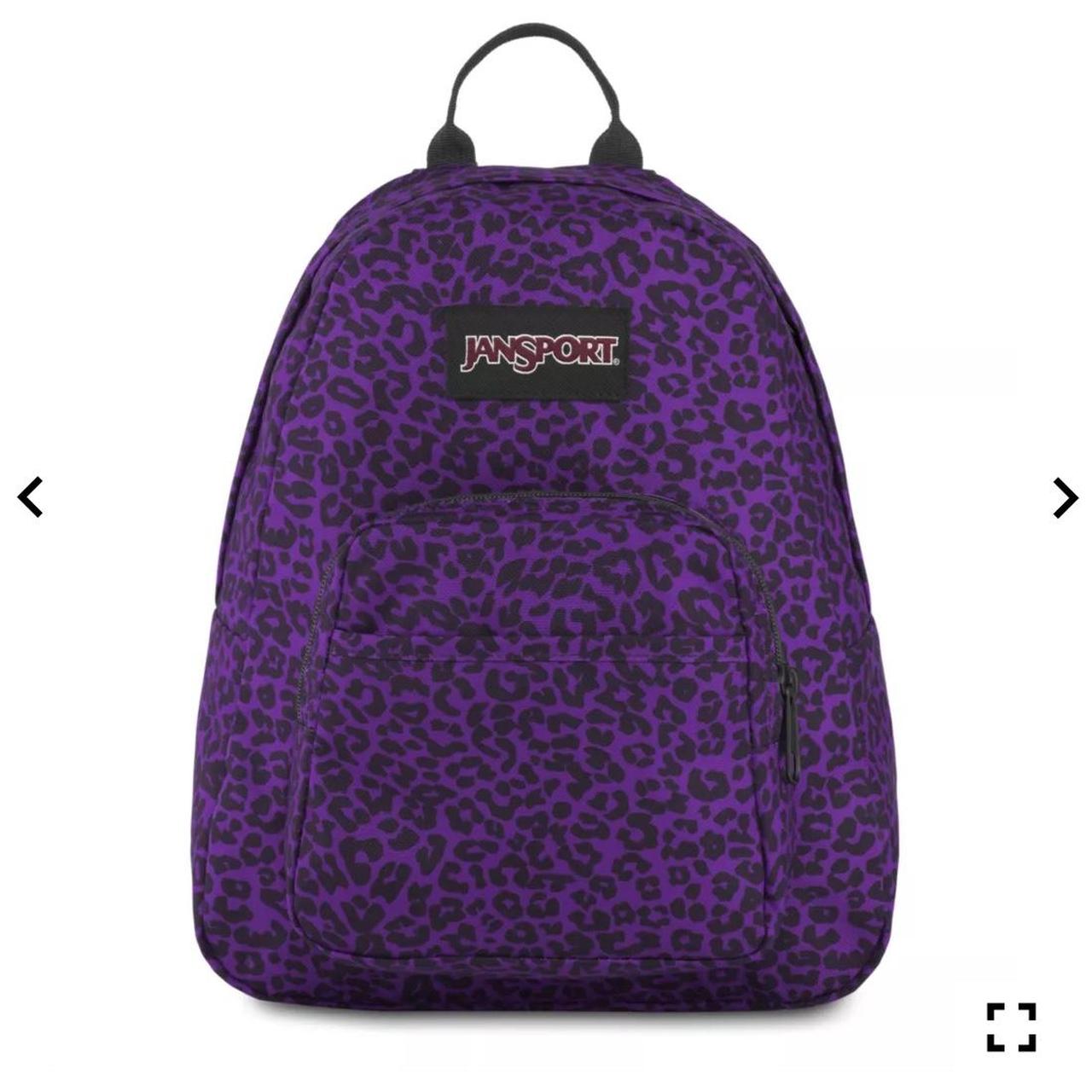 ISO Jansport purple cheetah print backpack. Sold. Depop