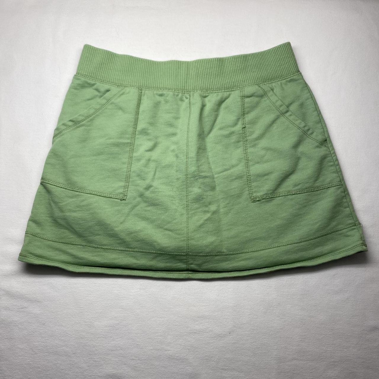 Hanes basic green skirt Kids size large but fits... - Depop