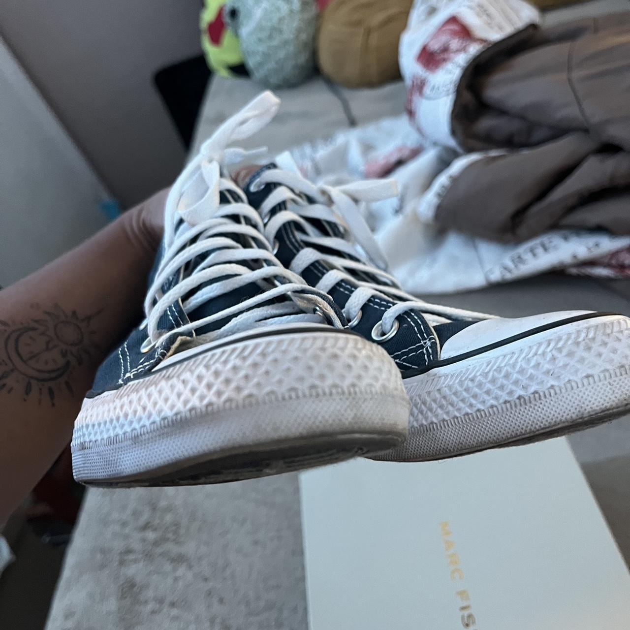 navy converse womens size 5