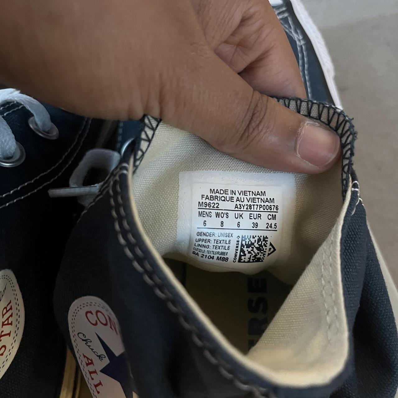 navy converse womens size 5