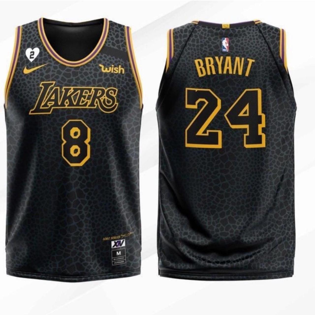 Kobe bryant black mamba LAKERS jersey | Depop