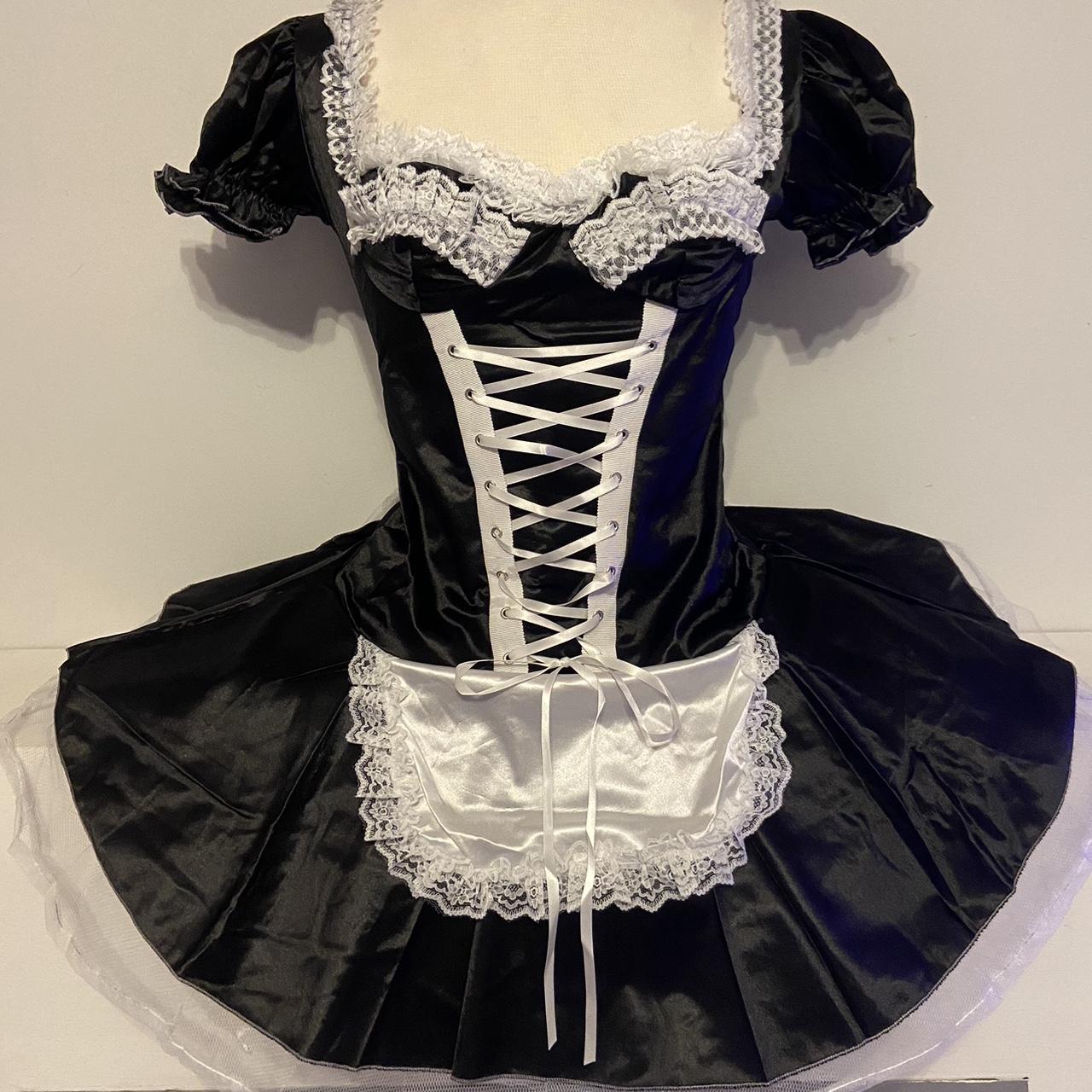Sexy French maid to fit size 10. Includes dress,... - Depop