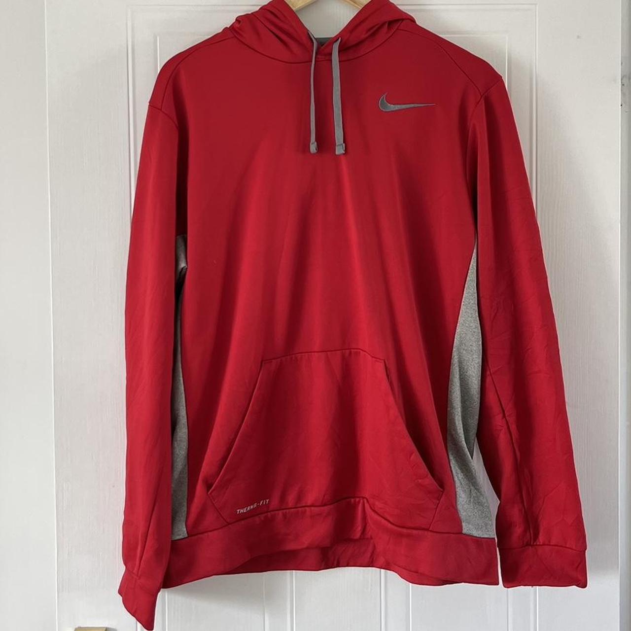 Nike Boston Red Sox Therma-fit hoodie Large printed - Depop