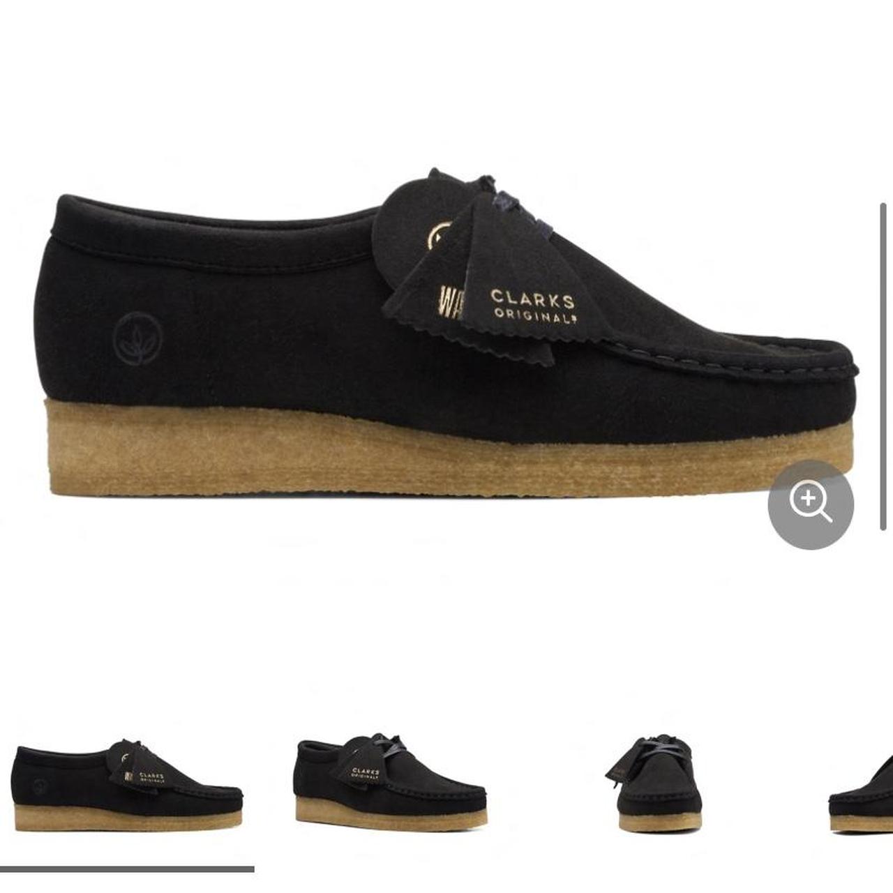clarks wallabees sale black
