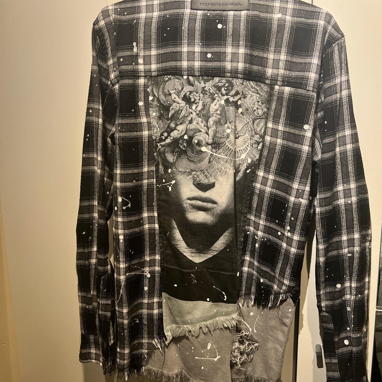 Maniere De Voir Medium PAINT SPLATTER CHECK &... Depop