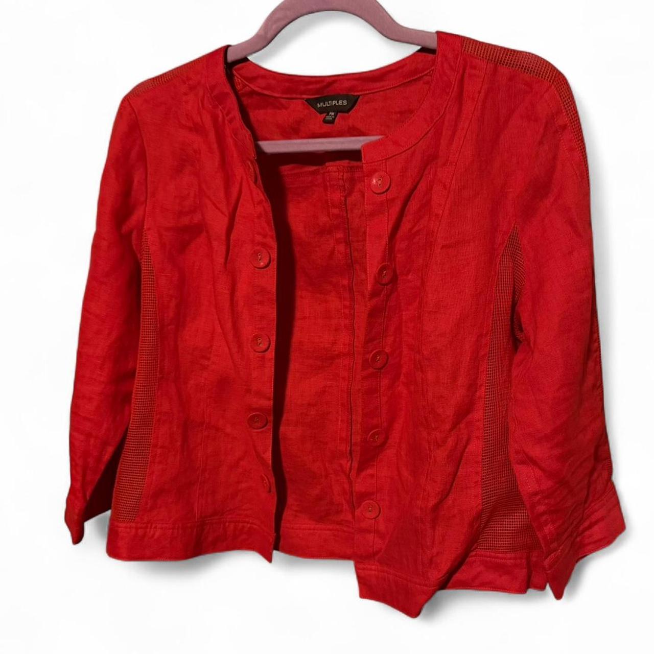 Multiples Women's Lightweight Jacket - Red/Orange… - image 1