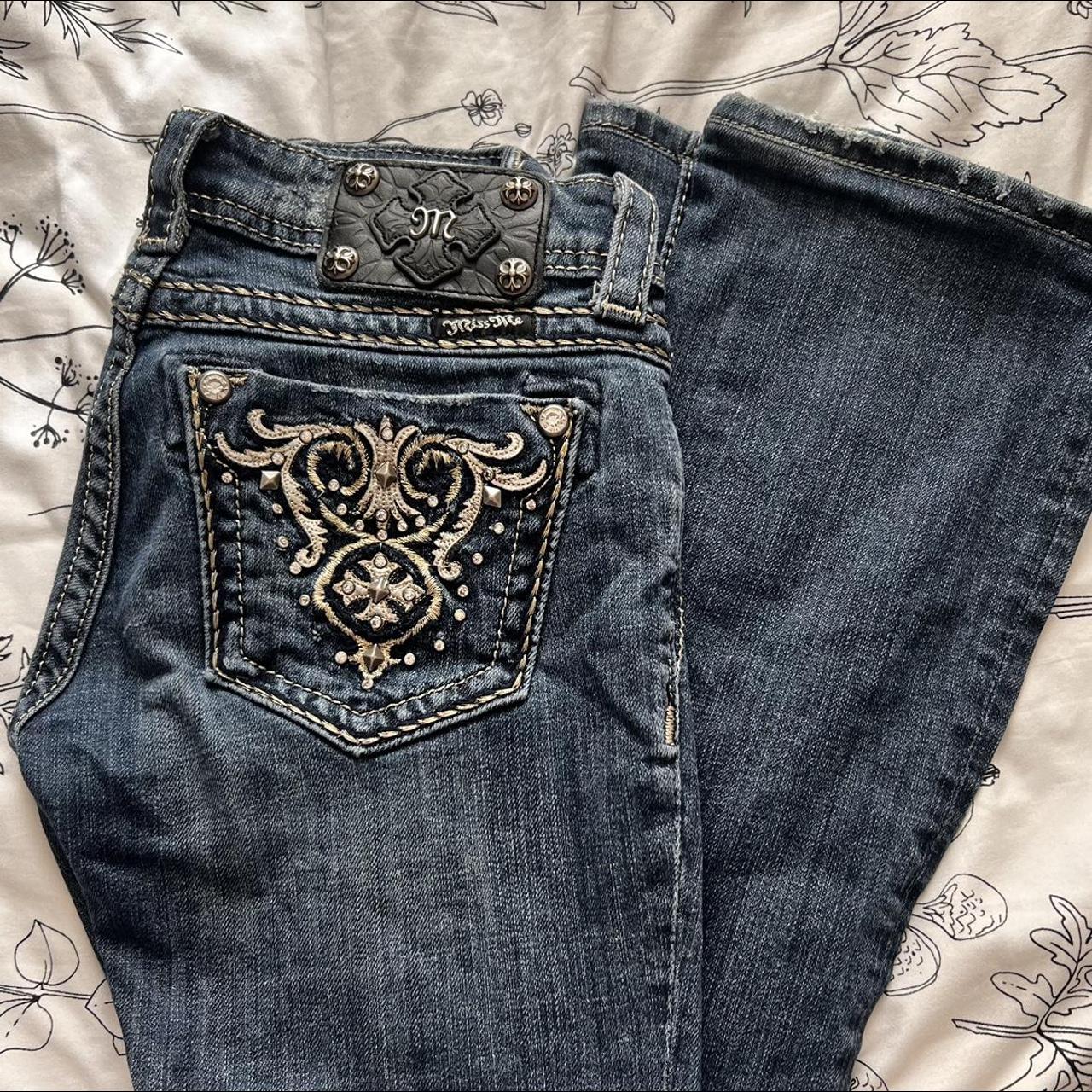 Miss Me Bootcut Embellished Jeans My Favorite Pair Depop 3594