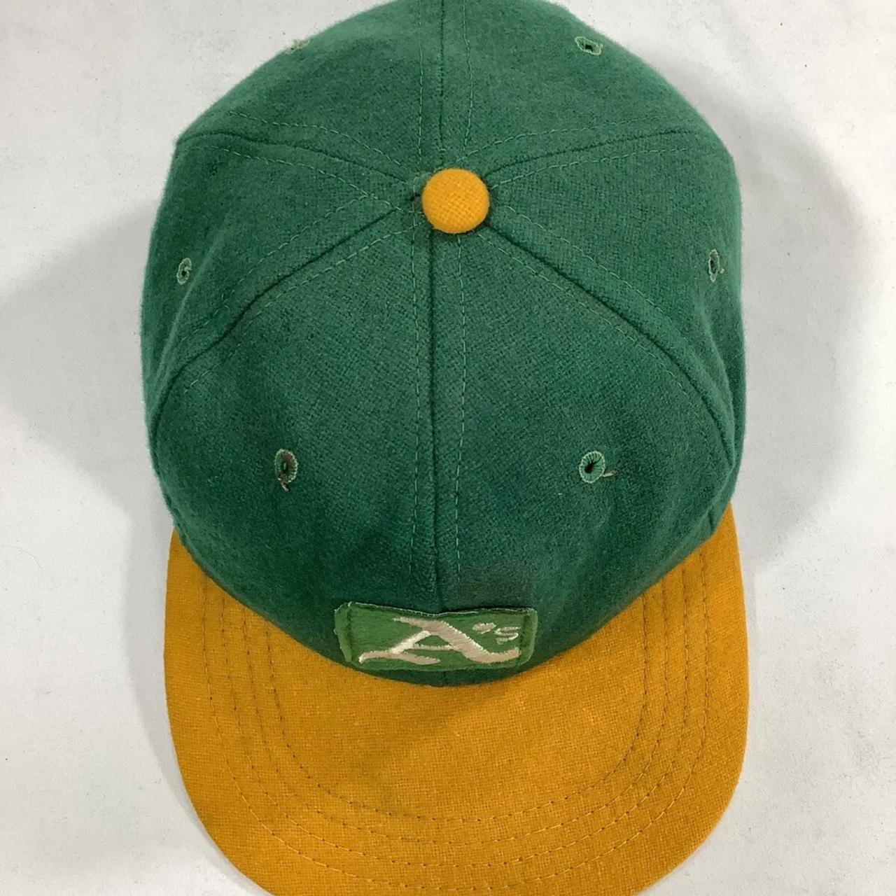 Vintage 1960s 60s Oakland Athletics A's Fitted Hat Cap Wool Baseball P –  Vintage Vibes