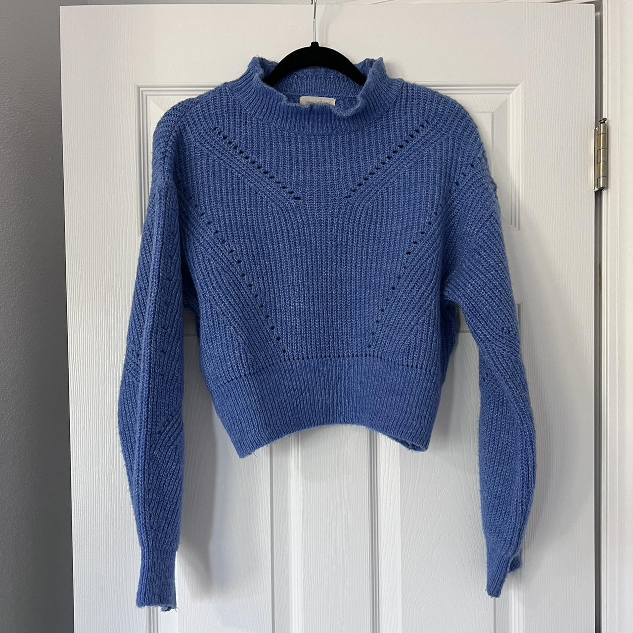 Cropped urban outfitter periwinkle sweater Size:... - Depop