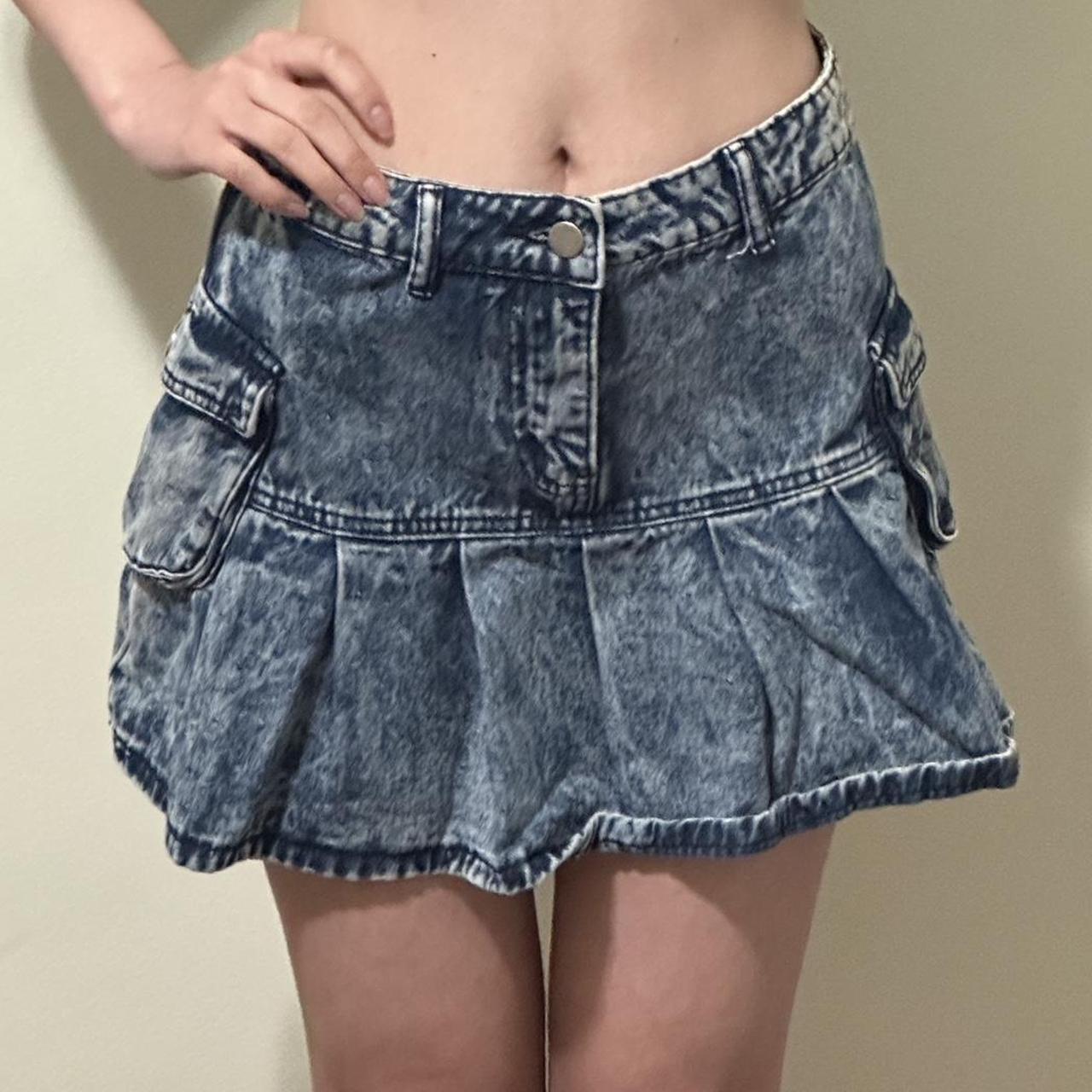 Silvie Denim Midi Skirt with Front Split
