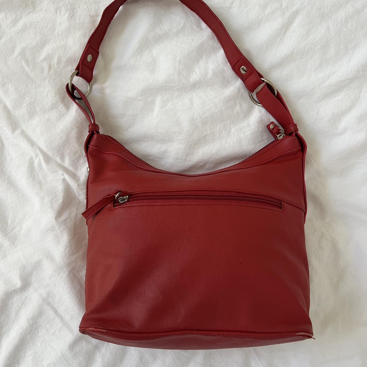 SUPER cute little red bag With dainty asf silver... - Depop