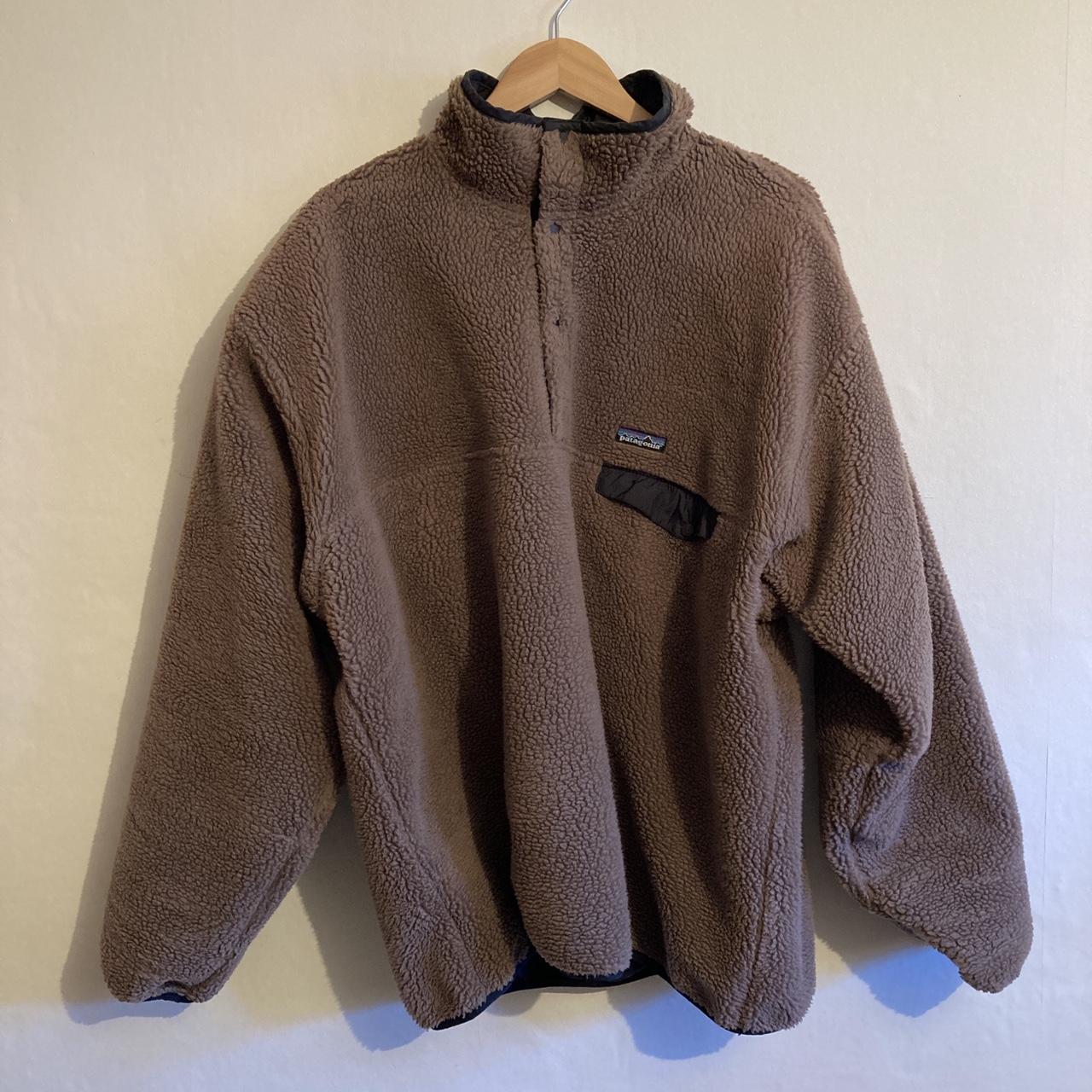 Vintage Patagonia Reversible Fleece Jacket Rare... - Depop