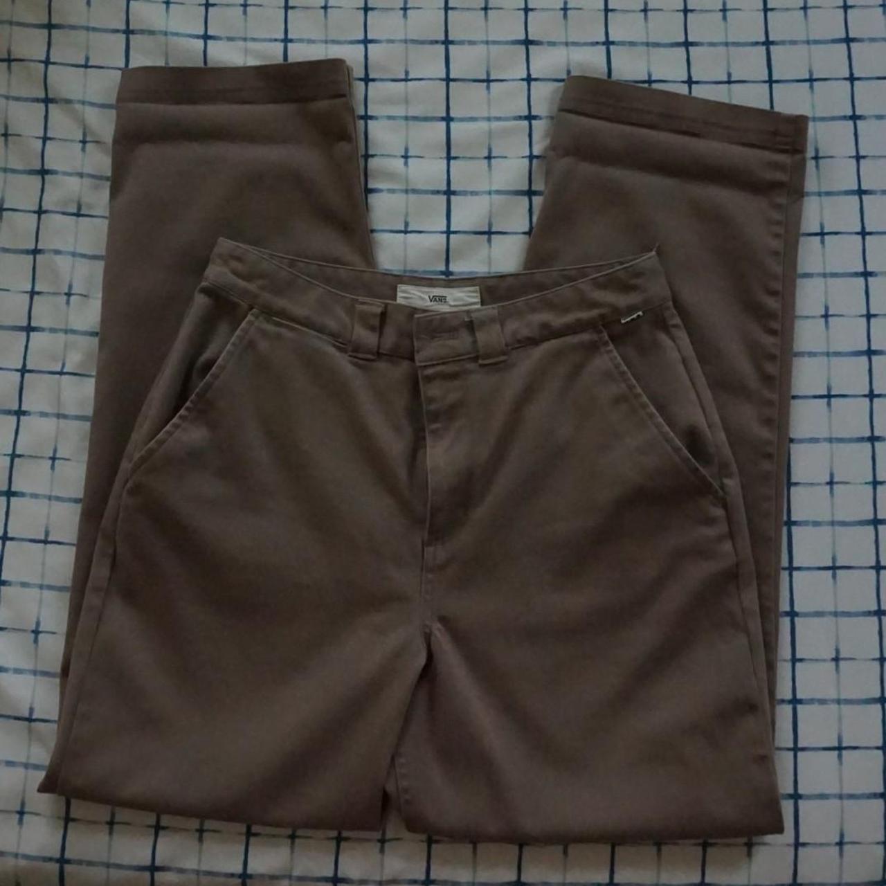 Vans Khaki Pants Love these so so much, but they... - Depop