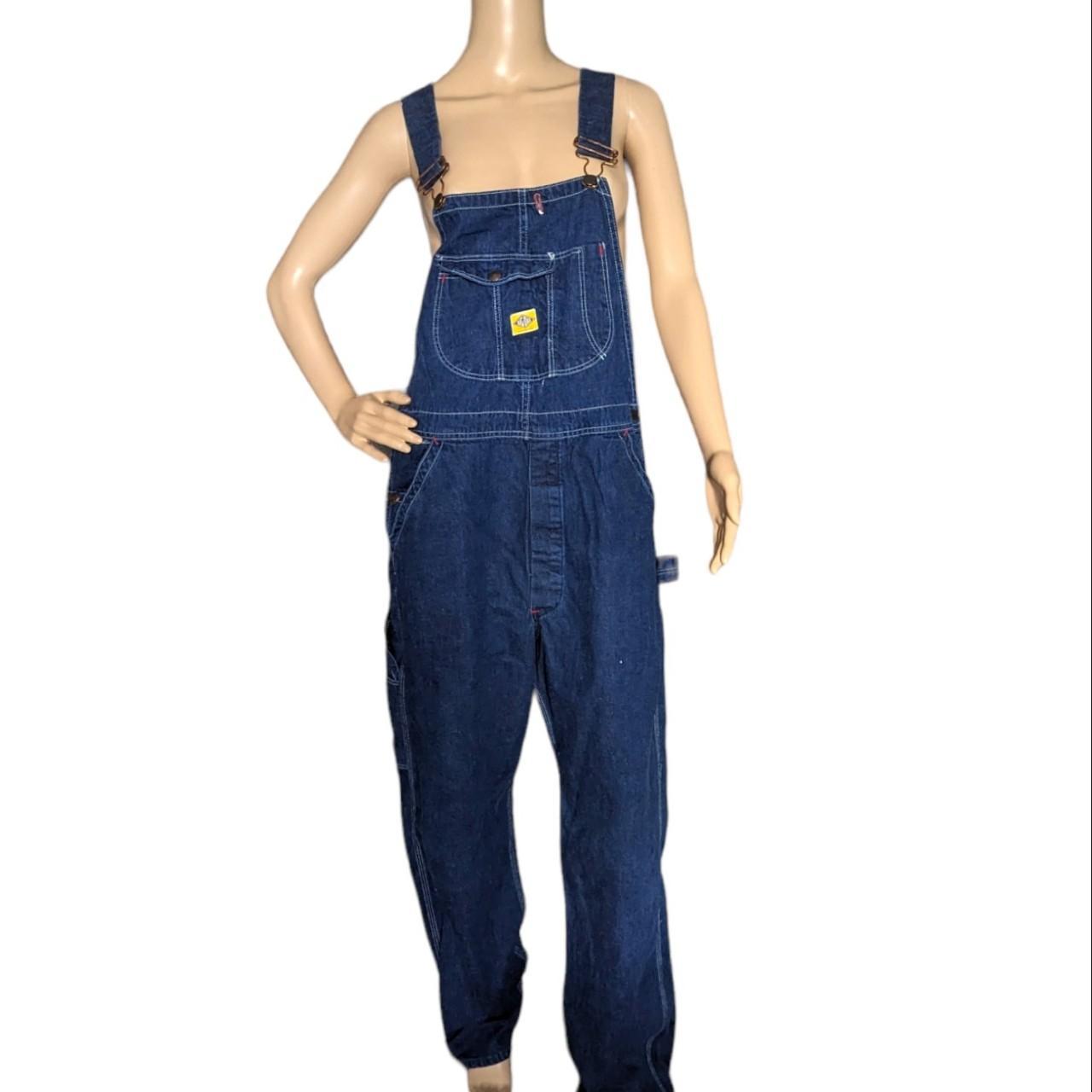 Vintage 50s Big-Dad Overalls Sanforized Denim | Depop