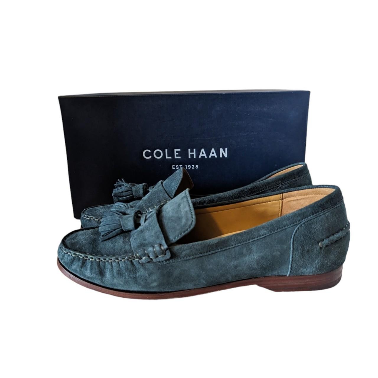 Cole haan women's hot sale blue suede shoes