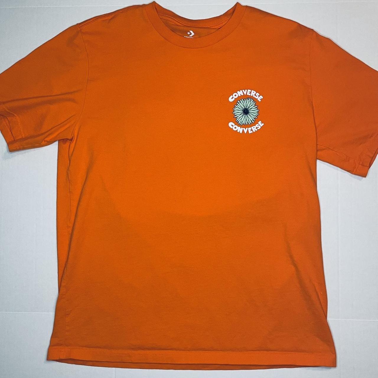 converse orange shirt