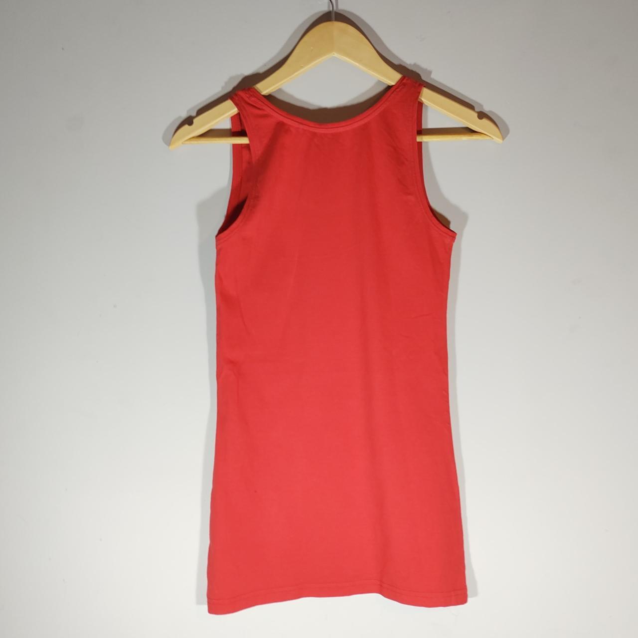 Long red tank top Simple vest top, little worn - Depop