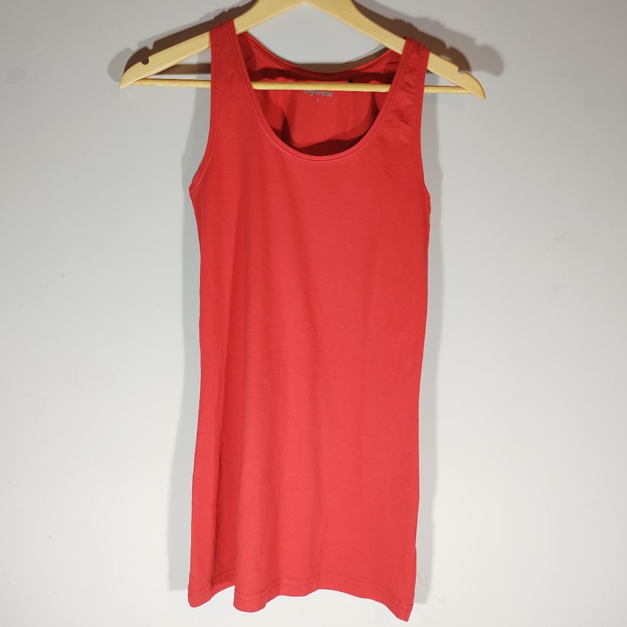 Long red tank top Simple vest top, little worn - Depop